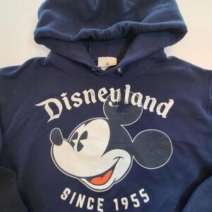Disneyland Mickey Mouse Hoodie Since 1955 Pullover‎ Blue Adult Apparel